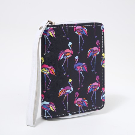 Children's wallet with lightning, black color