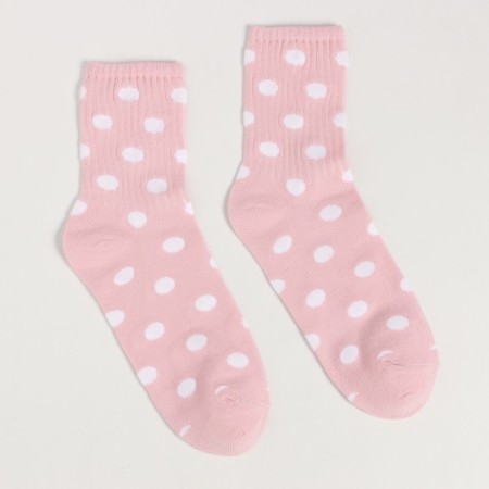 Women's socks "peas", light pink color, size 23-25-1