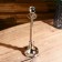 Empire aluminum candlestick per 1 candle 9.5x9.5x35 cm
