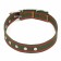 Collar of tarpaulin dimensionless single -layer, 68 x 3 cm, khaki/red