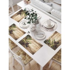 A set of napkins for setting the table “Vetsk olives”, rectangular, size 32x46 cm, 4 pcs