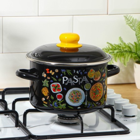 Pasta pan, 3 l, enameled cover, induction-5