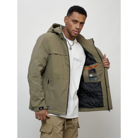 Male spring jacket, size 48, light green color-4