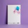 Birthday card!" embossing, textured paper, watercolor butterflies, 12 x 18 cm