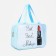 Cosmetic bag with lightning, blue color