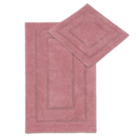 A set of rugs, size 60x100 cm, 50x50 cm, pink color