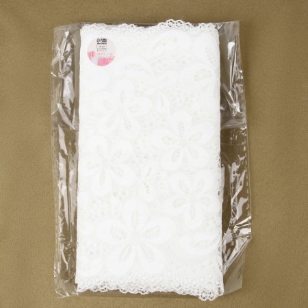 Lace elastic fabric, 180 mm × 2.7 ± 0.5 m, milk color-3