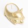 Candle "Corgi" in a candlestick of gypsum, 8.5x13x7cm, gold