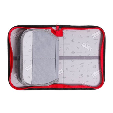 Penal 3 sections, tab inside, 140 x 210 x 40 mm, fabric, calligrata top block "Dino"-5