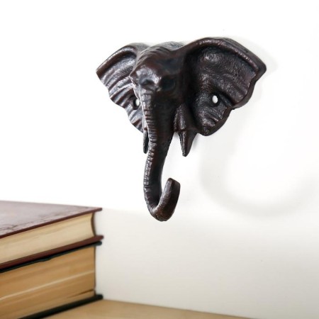 Decorative metal hook "Elephant" 12x13x5 cm-1