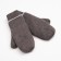 Women's mittens minaku is plain, size 6.5 central mere dark gray