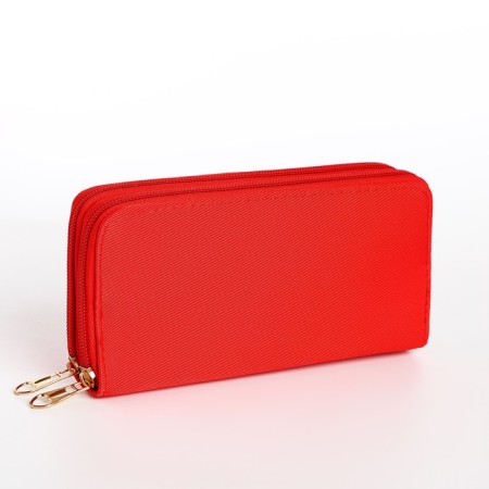 Women's wallet on lightning, red color