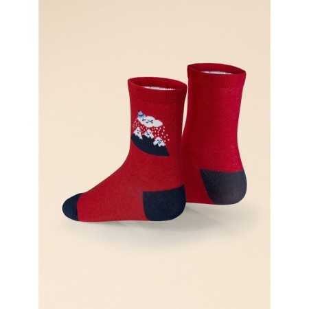 Nosk children's, size 18-20, the color is red, dark blue, 2 pcs-5
