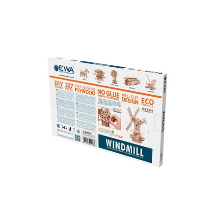 Wooden Model 3D, Ewa, Mechanical Windmill Mill-4