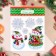 Stickers on the windows "New Year" snowmen, snowflakes, 23 x 20 cm