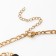 A decarative -based pendant -basis “flower” amelia, black color in gold, 45cm