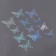 Set for decorating "Butterflies", set 12 pcs, color holography silver