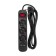 Extension cord Standard 3 Nests, 3m, 3x1.0mm², C/Z, with a switch, 2 USB, Black Rexant