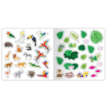 Coloring on numbers with stickers "Wild Animals", 16 p.-4