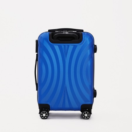 The average suitcase 60 liters (m) "Factory Cartes", lightning department, code castle, 4 wheels, color light blue-2