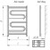 The heated towel rail "Liana" 500x800, internal thread 1/2 "