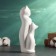 Figure "Catfits with a bend" White, 17cm
