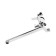 Everest bathtub B22-021, straight flat spout, with a shower set, chrome