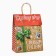 Package with the valve "New Year's Post", craft, glitter, 19.5 x 10 x 25 cm, New Year