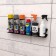 Holder for aerosol cans, wall, black