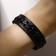 Bracelet Skin "minimal" braid, black color, 22 cm
