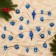 Set of jewelry plastic 24 pcs "Funny curl" 4 cm, blue