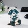 Top for the phone "Raccoon", lamination, 14.2x9.6 cm