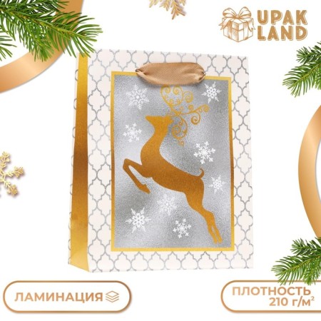 Laminated "Golden Deer" package 11.5 x 14.5 x 6 cm-2