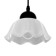 Lamp Bayerlux "Lucretia" 1he27 40W black and white 22x22x20-120 cm