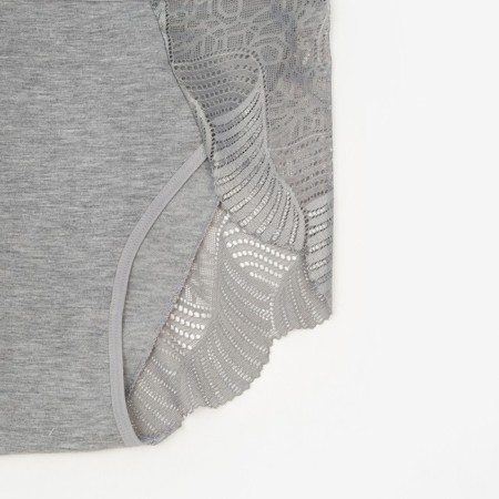 Panties female slips, gray color, rr 52-54-1