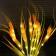 Garden lamp on the solar battery "Wheat", 75 cm, 42 LED, glow warm white