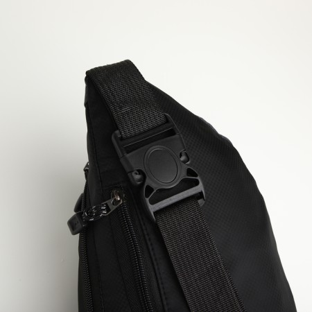Lightning waist bag, 3 outer pockets, gray/black color-4