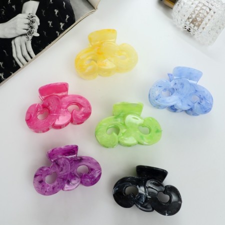 Hair crab "Yuni" curls, 8.5 cm, mix-1