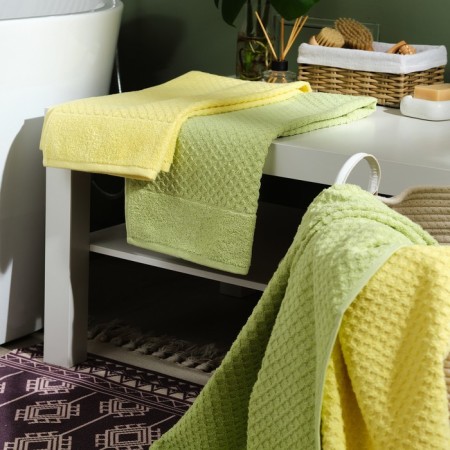 Trick Lovelife "Silky Dream" 50x90 cm, yellow, 100% cotton, 400 g/m2-9