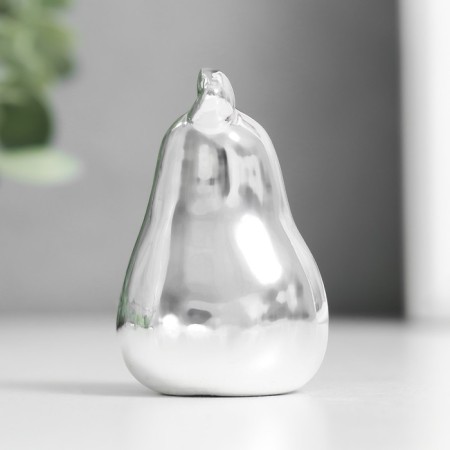 Souvenir Ceramics "Pear" silver 3.4x3.4x5.5 cm-3