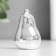 Souvenir Ceramics "Pear" silver 3.4x3.4x5.5 cm