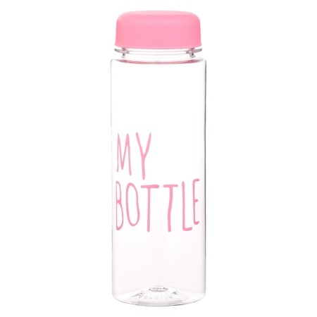 Water bottle, 500 ml, My Bottle, 19.5 x 6 cm, Case included, Pink-2