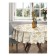 The tablecloth "Golden Snowflakes", Round, Saten, D = 150 cm