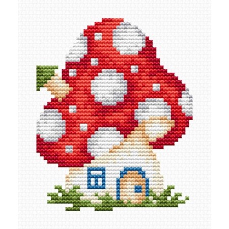 Set for embroidery with the counting cross "Mushrooms"
