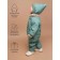 Combineson Children's demi -season quilted amrobaby elf, height 80 cm, mint color