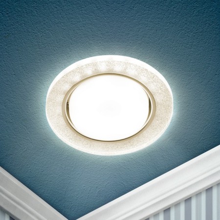 Lamp built -in era DK LD51, IP20, 15W, 120x22 mm, 4000k, chromium/silver color