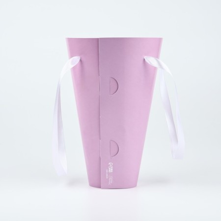 Packet for flowers conical round folding on the ribbons "for you", 15 x 23.3 x 7.5 cm-2