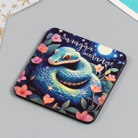 Magnet tree "Snakes in stars" 7x7 cm mix 5 types-3