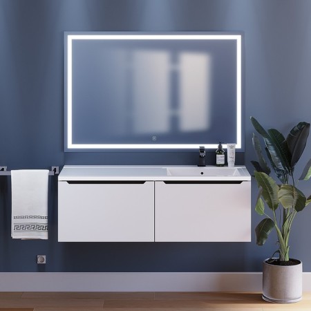 Mirror Uperwood Tanos, 120x70 cm, LED backlight, sensory switch, anti -recovery-2