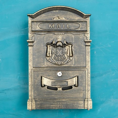 Mail box No. 4010V, old bronze-10